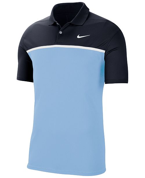 Nike Men's Victory Dri-FIT Colorblocked Golf Polo & Reviews - Polos ...