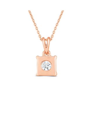 Diamond Princess 18" Pendant Necklace (1/2 ct. t.w.) in 14k White, Yellow, or Rose Gold