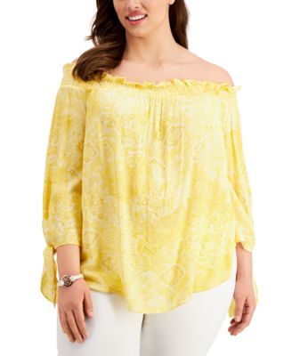 plus size dressy tops macys