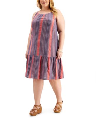 Plus size drop waist dress best sale