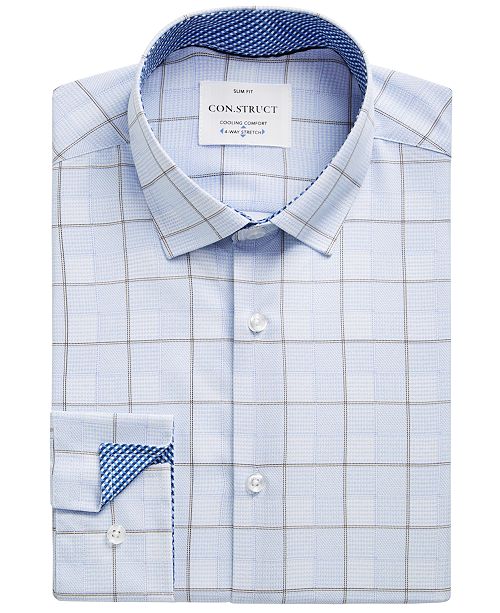 Construct Con Struct Men S Slim Fit Non Iron Performance Stretch