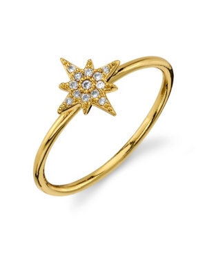 image of Unwritten Silver Plated Gold Cubic Zirconia Star Ring