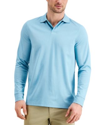 macy's men's long sleeve polo shirts