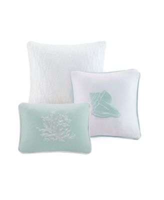 Coastline Embroidered Decorative Pillow, 12" x  16"