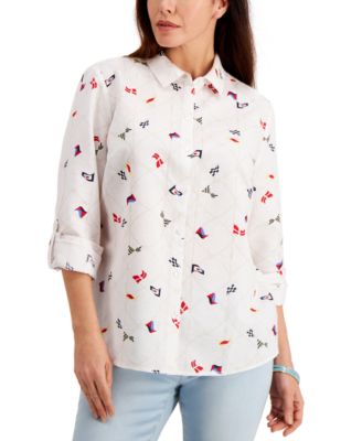 nautical blouse for ladies