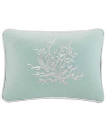 Harbor House - Coastline 12" x 16" Embroidered Oblong Decorative Pillow