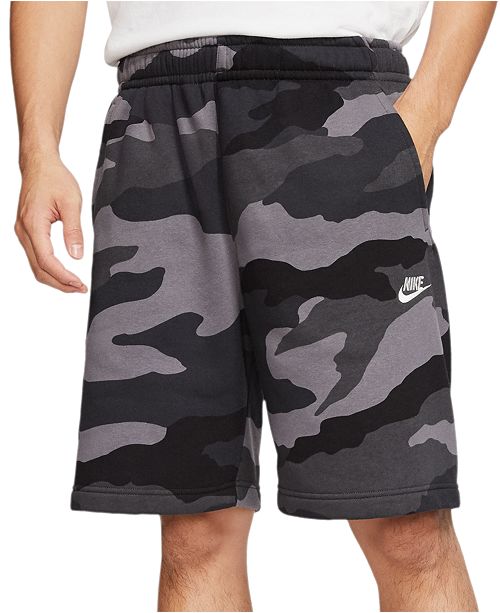 Nike Men's Club Fleece Camo Shorts & Reviews - Shorts - Men - Macy's