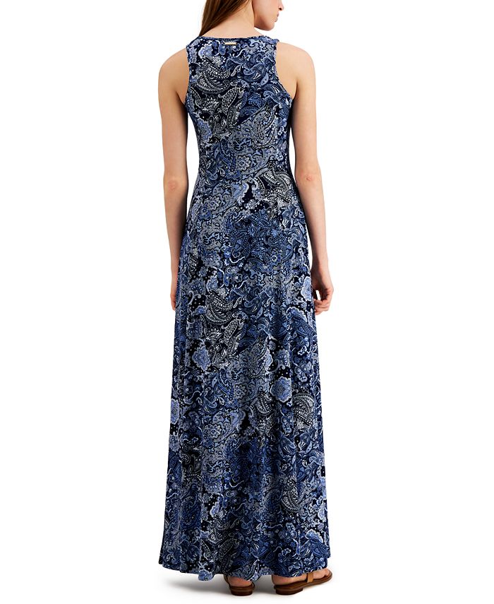 Michael Kors Paisley Slit Maxi Dress, Regular & Petite Sizes - Macy's