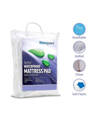 Waterproof Quilted Mattress Pad Protector – White