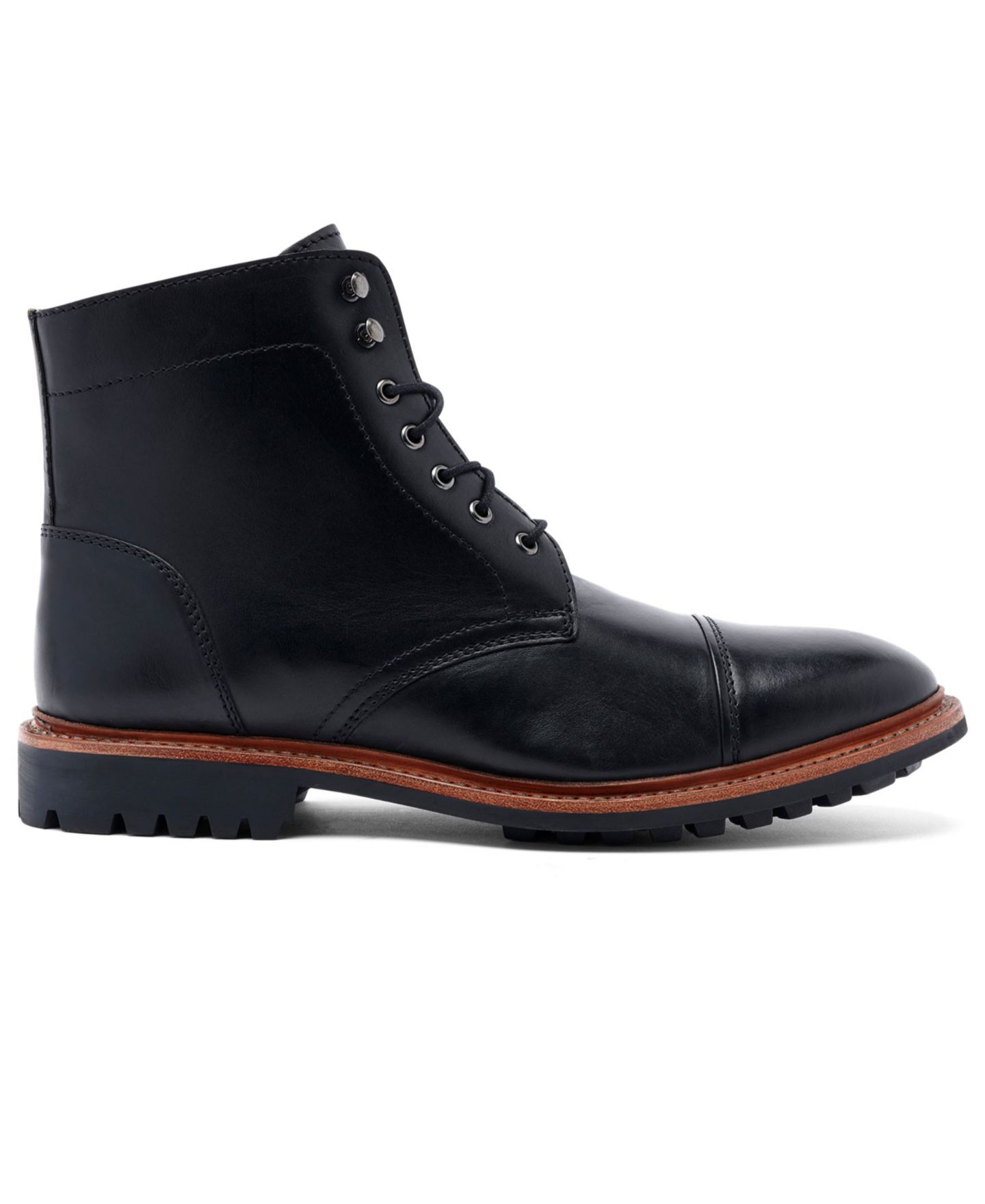 Мужские ботинки Anthony Veer Ranveer Cap-Toe Rugged 6" Lace-Up, цвет: Чёрный — фото 2