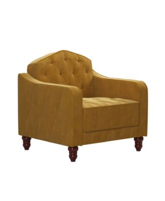 Novogratz Collection Vintage-Like Tufted Armchair - Macy's