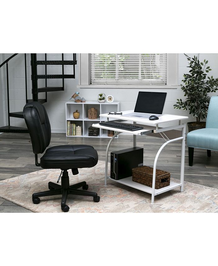 OneSpace Comfort Products Stanton Computer Desk with Pullout Keyboard