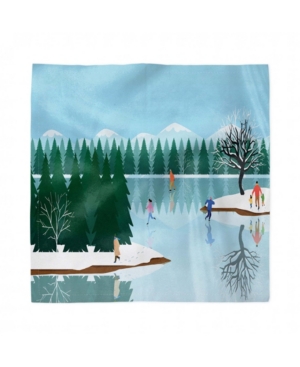 Ambesonne Winter Set of 4 Napkins 12
