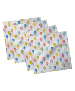 Ambesonne Colorful Set of 4 Napkins 12