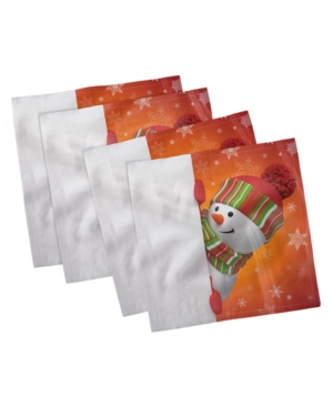 Ambesonne Christmas Set of 4 Napkins 12