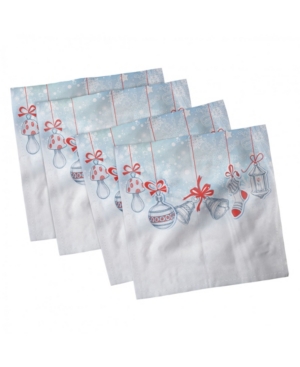 Ambesonne Christmas Set of 4 Napkins 12