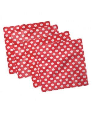Ambesonne Retro Set of 4 Napkins 12