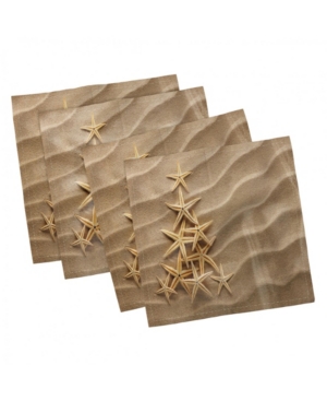 Ambesonne Starfish Set of 4 Napkins 12