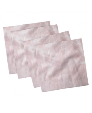 Ambesonne Marble Set of 4 Napkins 12
