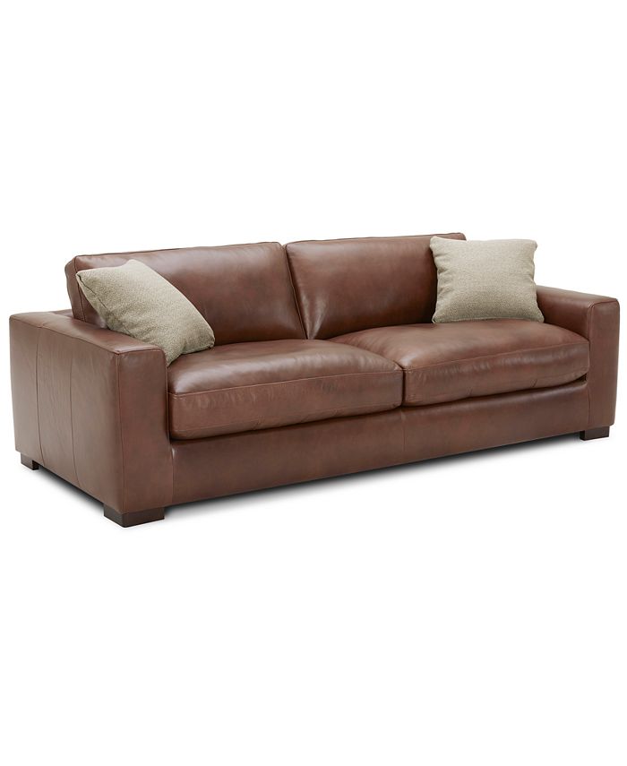 Furniture Chelby 89 Leather Sofa, Leather Furniture Macys