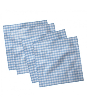 Ambesonne Checkered Set of 4 Napkins 12