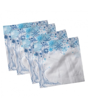 Ambesonne Winter Set of 4 Napkins 12