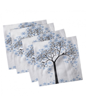Ambesonne Winter Set of 4 Napkins 12
