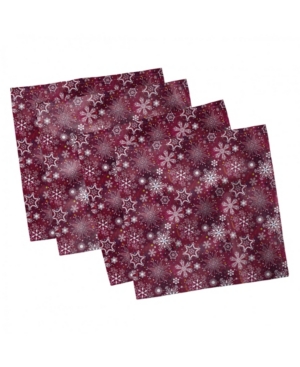 Ambesonne Winter Set of 4 Napkins 12