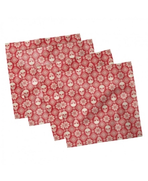 Ambesonne Nordic Set of 4 Napkins 12