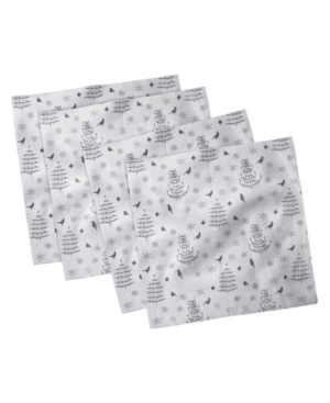Ambesonne Christmas Set of 4 Napkins 18