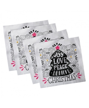 Ambesonne Joy Set of 4 Napkins 18