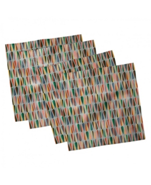 Ambesonne Mid Century Set of 4 Napkins 18
