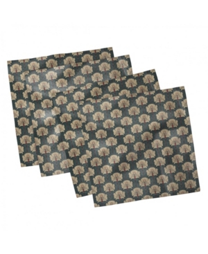 Ambesonne Floral Set of 4 Napkins 18