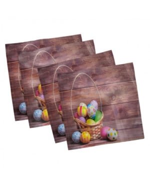 Ambesonne Easter Set of 4 Napkins 18