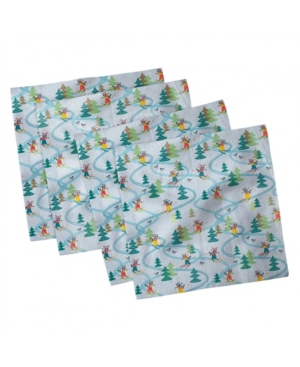 Ambesonne Sports Set of 4 Napkins 18
