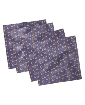Ambesonne Christmas Set of 4 Napkins 18