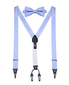 Men's Sharp Dressed Suspenders Bow Tie Set