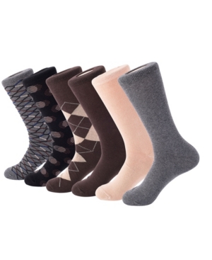 Mio Marino Men's Orthodox Crew Dress Socks Pack of 6