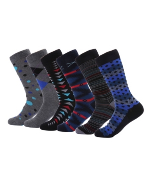 Mio Marino Men's Orthodox Crew Dress Socks Pack of 6