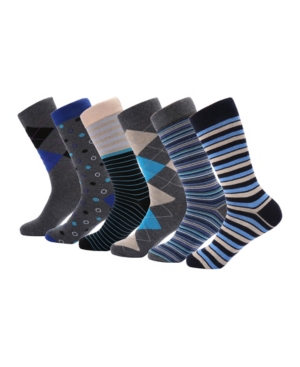 Mio Marino Men's Orthodox Crew Dress Socks Pack of 6
