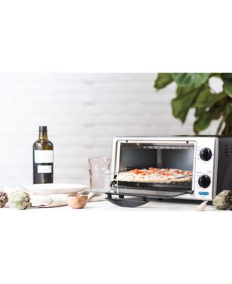 Bella 4-Slice Stainless Steel Toaster Oven, 1000 Watts