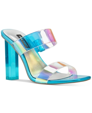 Nine West Women's Zabbi Heeled Slide Sandals Women's Shoes