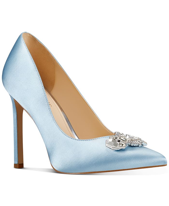 Nine west hot sale light blue heels