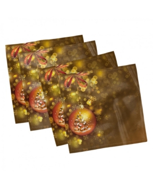 Ambesonne Christmas Set of 4 Napkins 18