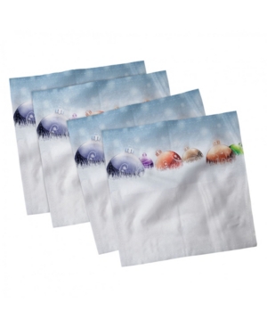 Ambesonne Christmas Set of 4 Napkins 18