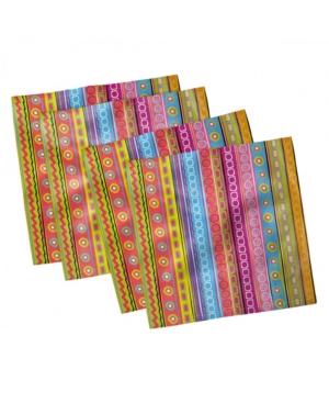 Ambesonne Striped Set of 4 Napkins 18