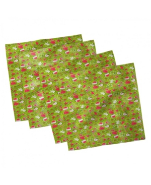 Ambesonne Christmas Set of 4 Napkins 18