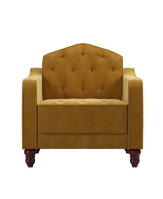 Novogratz Collection Vintage-Like Tufted Armchair - Macy's