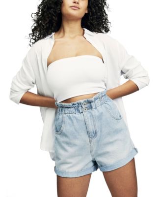 COTTON ON Denim Paperbag Short 