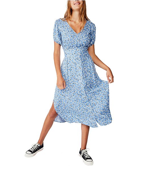 Cotton On Woven Chloe Puff Sleeve Midi Dress Reviews